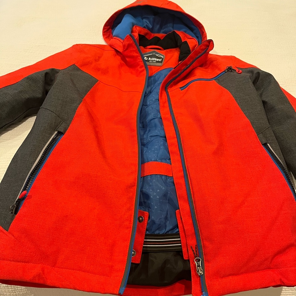 Red and Gray Kids Jacket